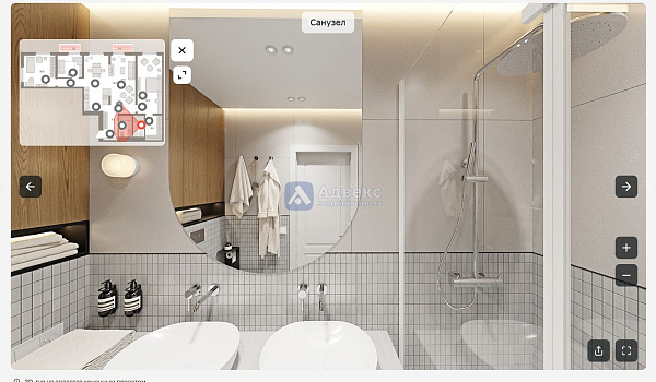 3-к квартира в новостройке, 129 кв.м.