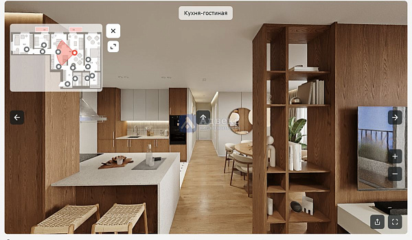 3-к квартира в новостройке, 129 кв.м.