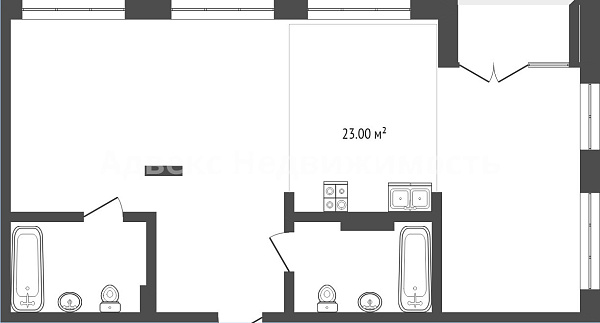 Квартира 3-комн., 114.8 м²