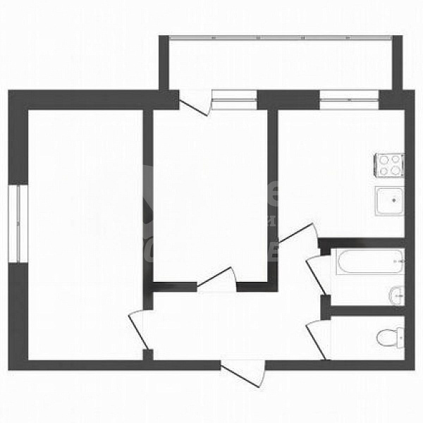 Квартира 2-комн., 53.6 м²
