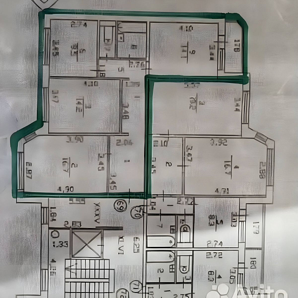 Квартира 3-комн., 75.3 м²