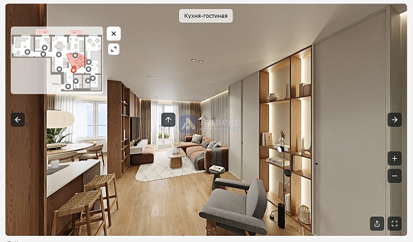 3-к квартира в новостройке, 129 кв.м.