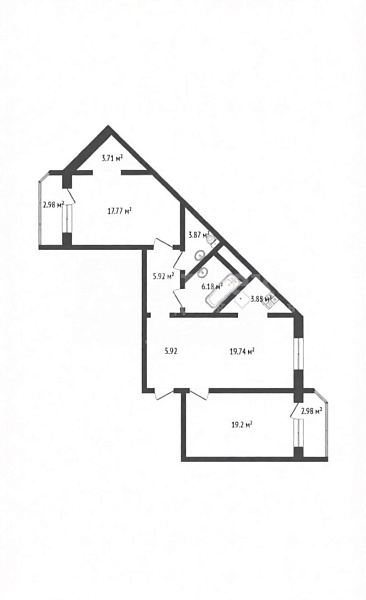 3-к квартира, 85 кв.м.