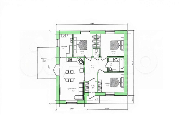 Дача/Коттедж, 120 кв.м.