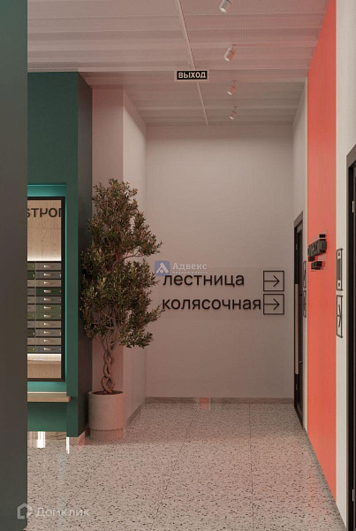 2-к квартира в новостройке, 58 кв.м.