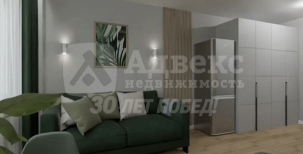Квартира 1-комн., 39.6 м²