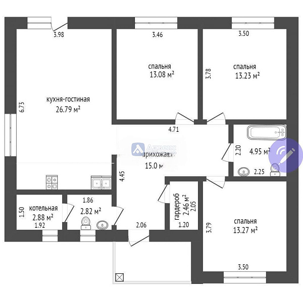 Коттедж 101.5 м² Коттедж 101.5 м²