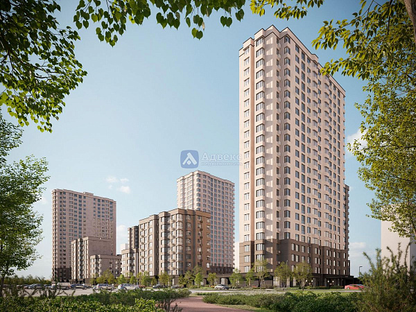 Квартира 1-комн., 46.3 м²
