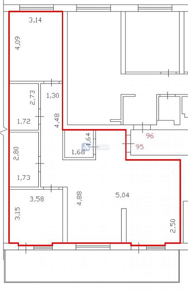 Квартира 2-комн., 78.7 м² Квартира 2-комн., 78.7 м²