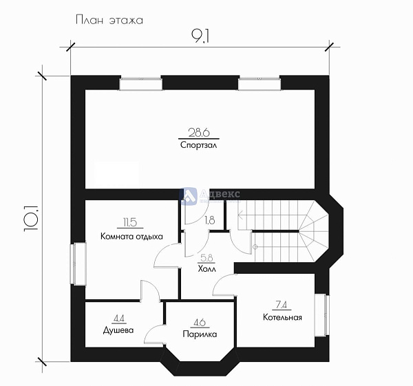 Коттедж 207 м² Коттедж 207 м²