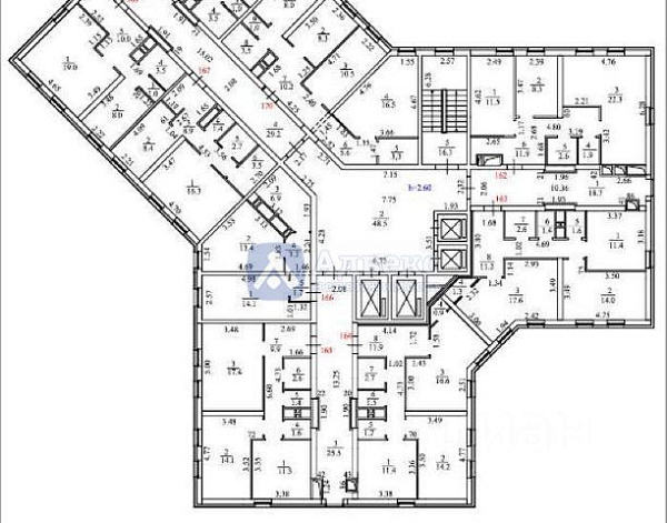Квартира 2-комн., 60.1 м²