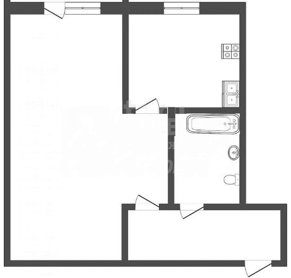 Квартира 1-комн., 30.2 м²