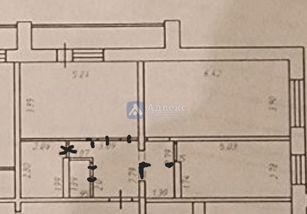 2-к квартира, 76 кв.м.