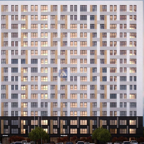 1-к квартира в новостройке, 46 кв.м.
