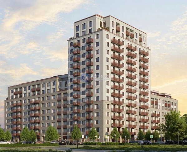 1-к квартира в новостройке, 33 кв.м.