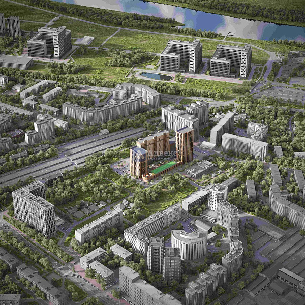 1-к квартира в новостройке, 46 кв.м.