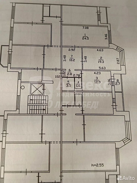 Квартира 2-комн., 74.8 м²