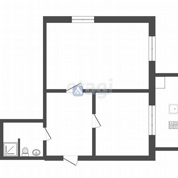 Квартира 2-комн., 42.7 м²