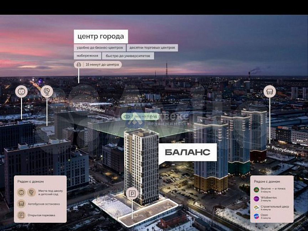 Квартира студия, 21.8 м²