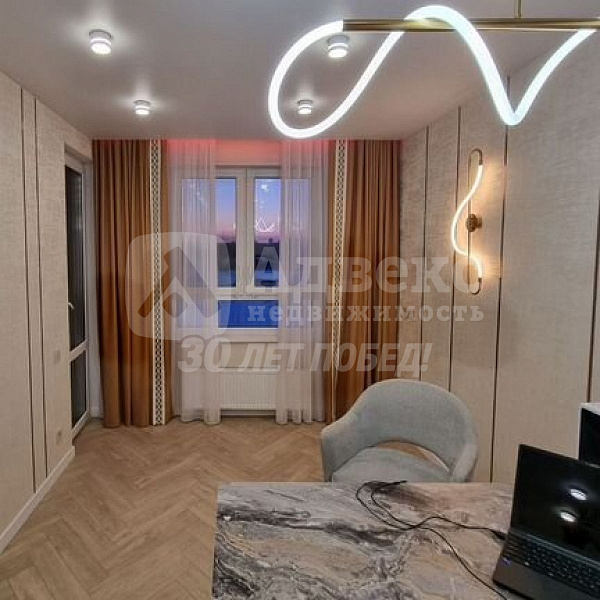 1-к квартира, 36 кв.м.