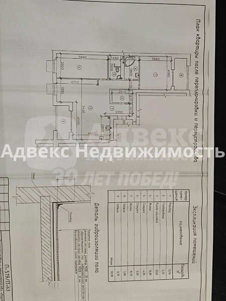 Квартира 3-комн., 103 м²