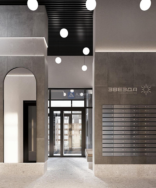 1-к квартира в новостройке, 37 кв.м.