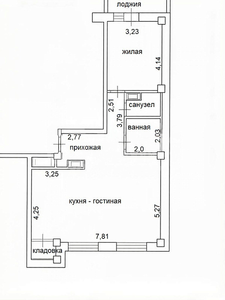 2-к квартира, 67 кв.м.