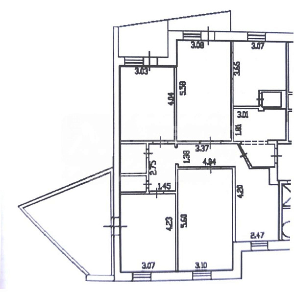 5-к квартира, 97 кв.м.