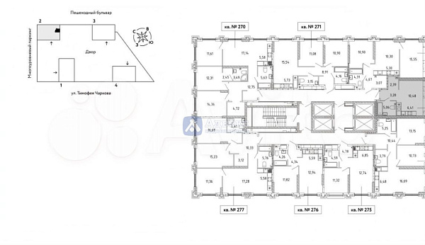Квартира 1-комн., 27.6 м²