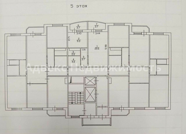 Квартира 1-комн., 39 м²