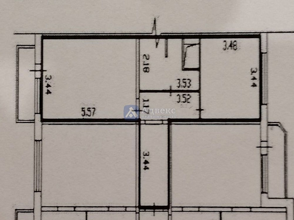 Квартира 1-комн., 47 м²