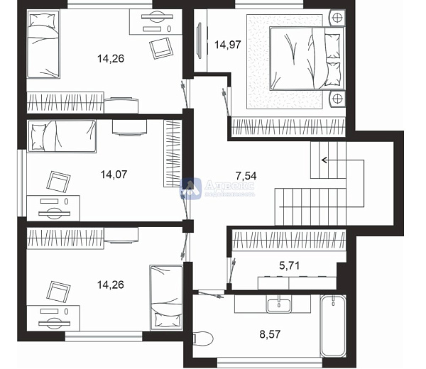 Коттедж 179.36 м²