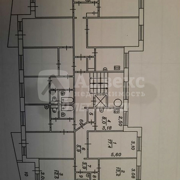 Квартира 3-комн., 65.5 м²