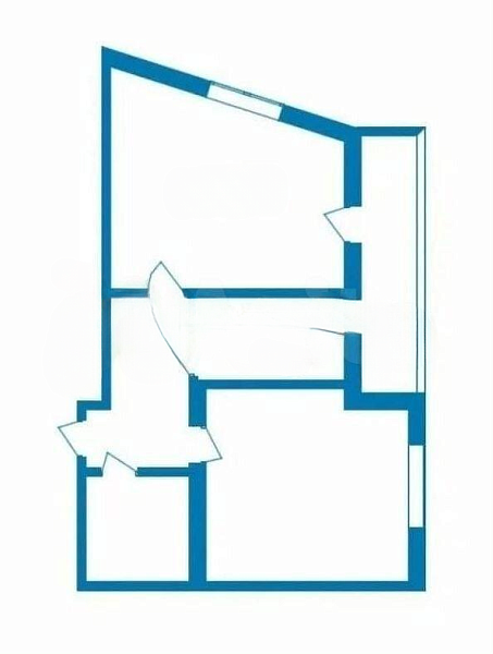2-к квартира, 45 кв.м.