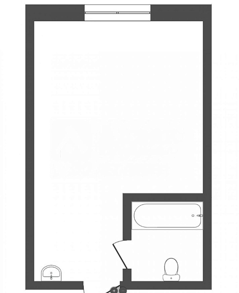 Квартира студия, 13.1 м²