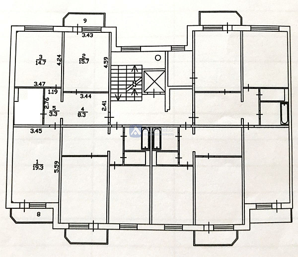 Квартира 2-комн., 66.9 м² Квартира 2-комн., 66.9 м²